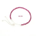 thumbnail image 5 of Natural Ruby Round Shape Bracelets in Sterling Silver for Women, July Birthstone Jewelry for Her Birthday, Wedding Anniversary, Christmas, Mothers Day, 5 of 7