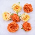 thumbnail image 4 of Flores artificiales de seda para decoración del hogar, flores falsas, corona, suministros para álbumes de recortes, 5/10 piezas, 10cm, 4 of 4