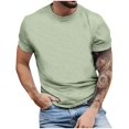 thumbnail image 4 of Mgmyaa T-Shirt Basique pour Hommes Élastique Entraînement Muscle Col Rond Manches Courtes T-Shirts Athlétiques Décontractés, 4 of 4