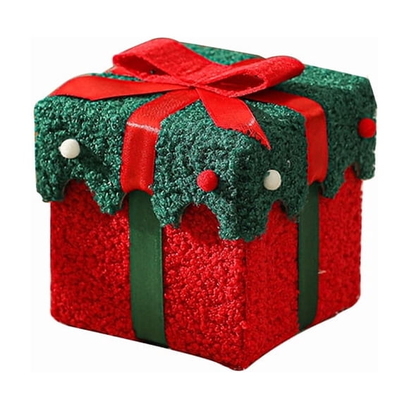 Caja de regalo navideña creativa de manzana, caja de regalo navideña de terciopelo grueso de alta gama, caja de regalo de dulces de alto valor, caja vacía