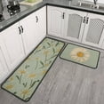 thumbnail image 2 of Spring Kitchen Mats Set of 2, Floral Kitchen Rugs and Door Mats, Non-Slip Absorbent Floor Mat Seasonal Kitchen Decorative 17x29 and 17x47 Inch DM066, 2 of 8