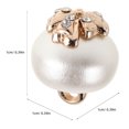 thumbnail image 2 of ADDHAT 10Ud Botones Para Camisas Perla Con Adorno De Moño Dorado Para Accesorios De Ropa Y, 2 of 6