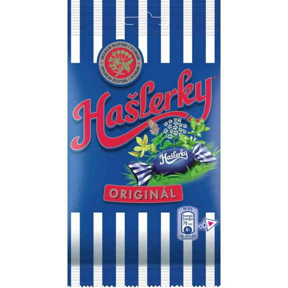 Haslerky Original herbal and menthol drops candies 90g
