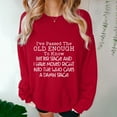 thumbnail image 5 of Jinhomg Womens 2025 Fashion Sweatshirt Cute Letter Print Pullover Oversized Comfy Long Sleeve Drop Shoulder Tops Casual Daily Wear Winter Saving Red S, 5 of 6