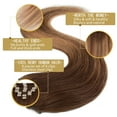 thumbnail image 4 of SEGO Clip in Hair Extensions 100% Real Remy Human Hair Full Head Straight Balayage Hair 8-24 inch, 4 of 10