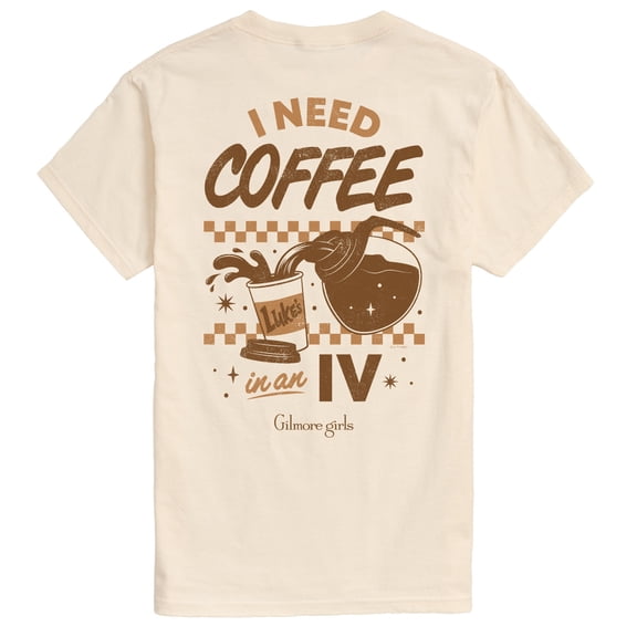 Gilmore Girls - Lukes Coffee In An IV - Men's Short Sleeve Graphic T-Shirt