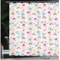 thumbnail image 3 of Ambesonne Unicorn Shower Curtain, Clouds Rainbows Stars, 69"Wx70"L, Pale Pink Multicolor, 3 of 4