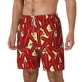 thumbnail image 2 of Uemuo Fire Extinguisher Pattern Mens Swim Trunks Quick Dry Board Shorts with Mesh Lining, Stretch Beach Shorts Quick Dry No-Chafing Board Shorts-Large, 2 of 9
