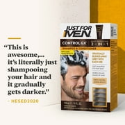 Just For Men Control GX Gradual Gray Reduction 2-in-1 Shampoo Plus Conditioner, 4 oz, 3 Pack