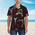 thumbnail image 4 of Bixox Men's Hawaiian Shirts Men's Eiffel Tower Print Short-Sleeve Shirt-XX-Large, 4 of 8