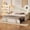 Beige, variant on Bellemave Upholstered Daybed with Pop Up Trundle,Twin to King Extendable Bed with USB & Type-C Charging Port, Velvet Sofa Bed Frame with 2 Side Pockets for Bedroom, Living Room, Guest Room (Beige)