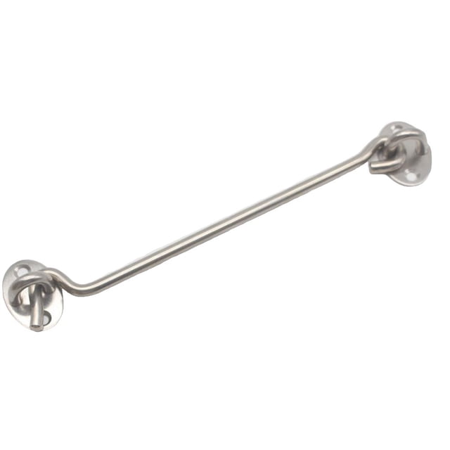 Kenally Pestillo de gancho y ojo de acero inoxidable resistente con tornillos de montaje para gancho educativo de cognición sensorial de granero de 8 Type2 NO2 Kenally TO008097-05B