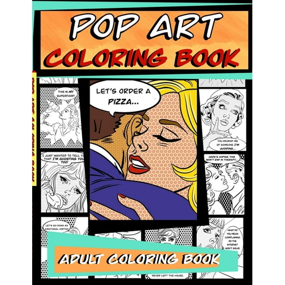 Pop Art Coloring Book: Adult Coloring Book (Paperback) by Retro Comics