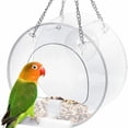 thumbnail image 1 of Shengyu Round Bird Feeder Decorations Hanger Clear Glass Window Large Tray with Suction Cups, 1 of 1