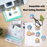 40 Sheets Mixed Koala Printable Vinyl Sticker Paper Waterproof for Inkjet Printers, Clossy + Matte White, Printable Sticker Paper for Printers
