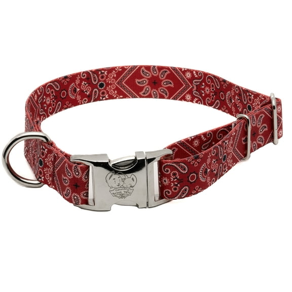 Country Brook Petz® Premium Red Bandana Dog Collar, Small