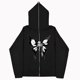 thumbnail image 1 of Sudadera de calavera oscura europea y americana para hombre y mujer, sudaderas con capucha góticas para pareja, sudadera Harajuku con cremallera de gran tamaño 2023, 1 of 5