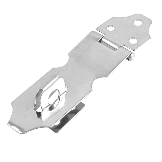 Puerta De Grapas Aldaba De Seguridad De Metal Color Plata Candado Unique Bargains cerrojos de hardware