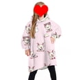 thumbnail image 1 of goowrom Pyjama pour Enfants Couverture Animale Réversible à Capuche Tenue d'Intérieur, 1 of 9