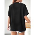 thumbnail image 2 of Stylish Round Neck Short Sleeve T Shirt for American Women Leopard Print Heart Mama Design Creative and Chic Breathable Plus Size Options, 2 of 6