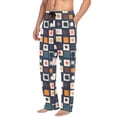 thumbnail image 2 of FORMRS Mens Pajama Pants with Pockets Cotton Sleepwear Lounge Bottoms Sizes S-2XL, Blue Circle Mosaic, 2 of 7