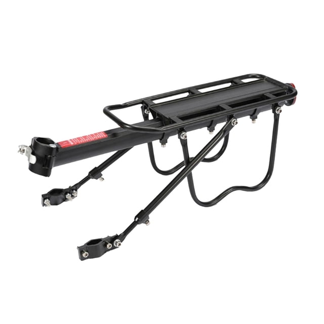 Portaequipajes trasero para bicicletas Portaequipajes para alforjas equipaje carga con reflector Aleación de aluminio Soporte ajustable para Sunnimix portabicicletas de carga