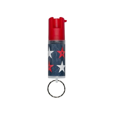 UPC: 0023063100050 | SABRE Pepper Spray with Keychain Ring Patriotic Design 0.21 lb