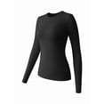 thumbnail image 6 of Womens 3 Piece Tops Crew Neck Stretch Fitted Underscrubs Layer Tee Shirts Casual Outfits Style-J M, 6 of 10