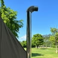 thumbnail image 3 of Toystoory Chimenea de escape multifuncional plateada con tubo de conducto Flexible para extractor conveniente Kits de desorden para acampar Curva de 60 mm 90 grados, 3 of 6