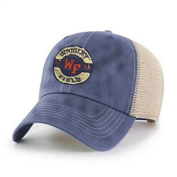 Wrigley Field Adjustable Circular Snapback Trucker Cap by ThirtyFive55