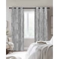 thumbnail image 3 of Grey Forest Blackout Curtains 72 Inches Long for Bedroom,Gray Tree Oil Painting Contemporary Abstract Art Thermal Insulated Room Darkening Black Out Window Curtain Panels Grommet Living Room Drapes, 3 of 8