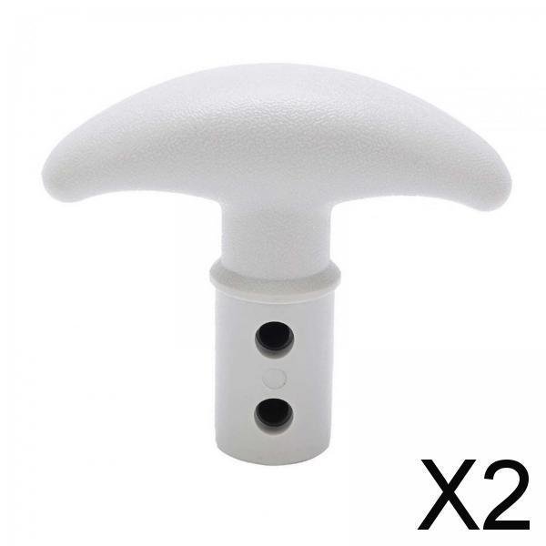 2x Mango de Paleta DYNWAVEMX curvado en T PVC Tamaño Pequeño para kayak