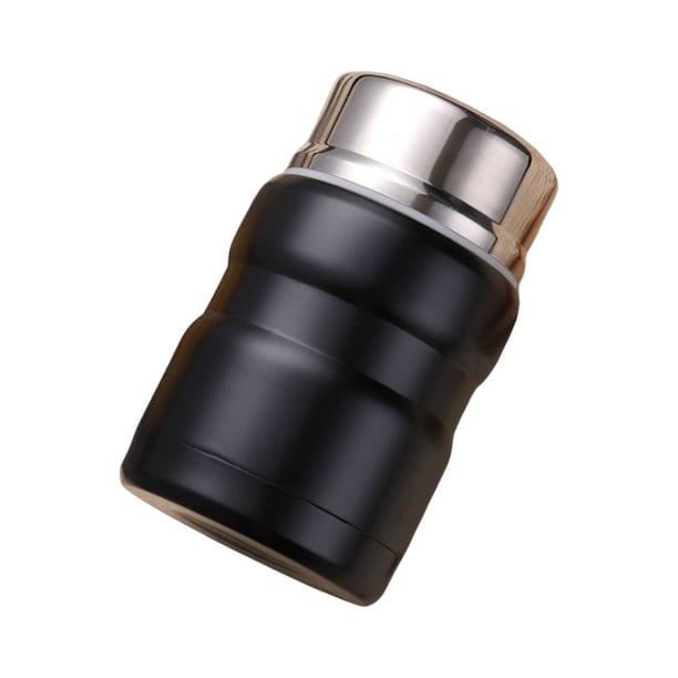 Matsuzay Fiambrera térmica con revestimiento antideslizante, aislamiento térmico, gran capacidad, para acampar, viajar, conducir, contenedor, Mostrada Negro