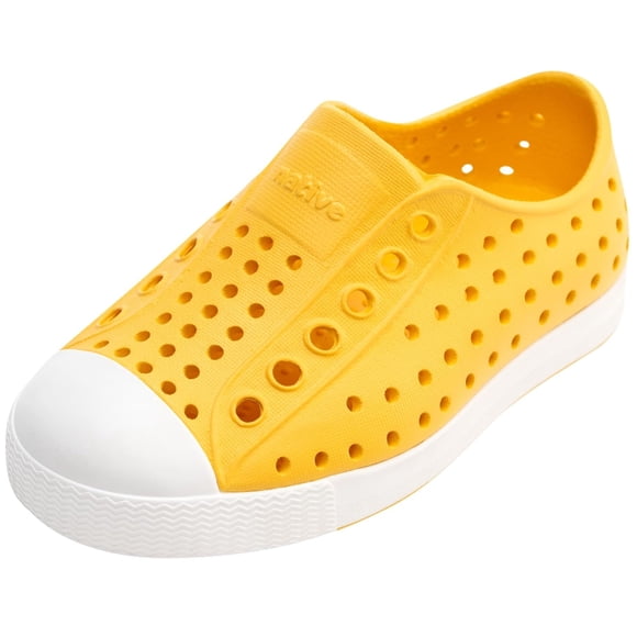 Zapatillas Jefferson para Niños Native Shoes Amarillo Polen Blanco Shell Talla 6