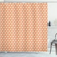 thumbnail image 1 of Ambesonne Orange Shower Curtain, Groovy Soft Triangles, 69"Wx75"L, Pale Orange Ivory, 1 of 3