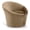 Beige, variant on Bowery Hill Contemporary Solid Wood Frame Cognac Durable Velvet Accent Chair