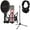 Pink, variant on Rode Signature Series NT1 Cardioid Condenser Studio Microphone, Cobalt, Bundle with H&A Microphone Stand and TAPH100 Studio Monitor Headphones