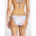 thumbnail image 4 of No Boundaries Celebration Print Reversible String Bikini Bottoms, Women's XXS-XXL, 4 of 6