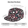 thumbnail image 2 of Adjustable Baseball Cap, Abstract Geometric grey Flat Bill Trucker Flat Brim Hats Dad Hat for Men Women - Snapback Hat Adjustable Size, 2 of 7