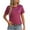Wine, variant on Inleife womens basic tees under $5 Women's Fashion Solid Round Neck Short Sleeves Casual T-Shirt Top