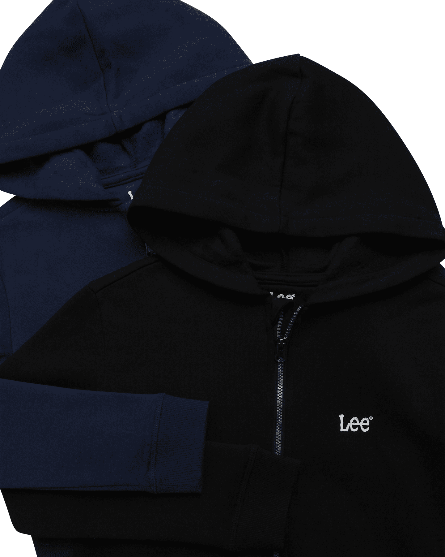 Lee Boys Zip Up Hoodie Lightweight Soft Hooded Sweatshirt for Boys Plain Hoodies 2 or 3 Pack