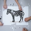 thumbnail image 3 of Zebra, Icon (1000 Piece Puzzle, Size 19x27, Challenging Jigsaw Puzzle for Adults and Family, Made in USA), 3 of 4