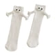 thumbnail image 3 of Calcetines de media caña con diseño de pareja cogidas de la mano. Calcetines cómodos con dibujos animados. Un regalo encantador para mujer. Blanco, 3 of 8