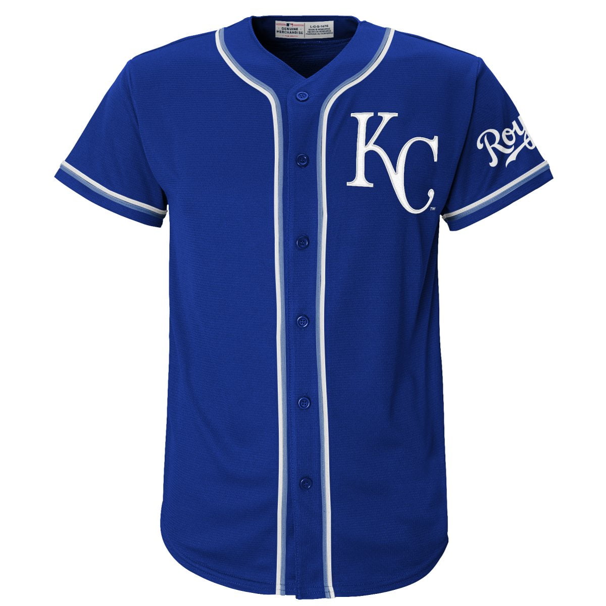 MLB Kansas City Royals Youth Primary Color Synthetic Jersey