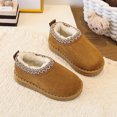 thumbnail image 6 of SERTGUTR Kids Fleece Lined Snow Boots, Slip-On Embroidered Winter Shoes, Non-Slip Chunky Sole Warm Ankle Boots, Everyday School Outdoor Boys Girls Boots(4-4.5 Years,26), 6 of 6