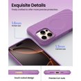 thumbnail image 4 of Compatible con funda para iPhone 16 Pro Max de 6.9" | Doble protección contra caídas MIL-STD | Compatible con MagSafe | Elegante funda de silicona líquida - Azul, 4 of 7