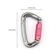 thumbnail image 5 of Greeniant Mosquetón con anillo en D, hebilla de escalada, mosquetón, llavero portátil, negro Ropa Deportiva, Zapatos Gris Greeniant OD020398-02, 5 of 6