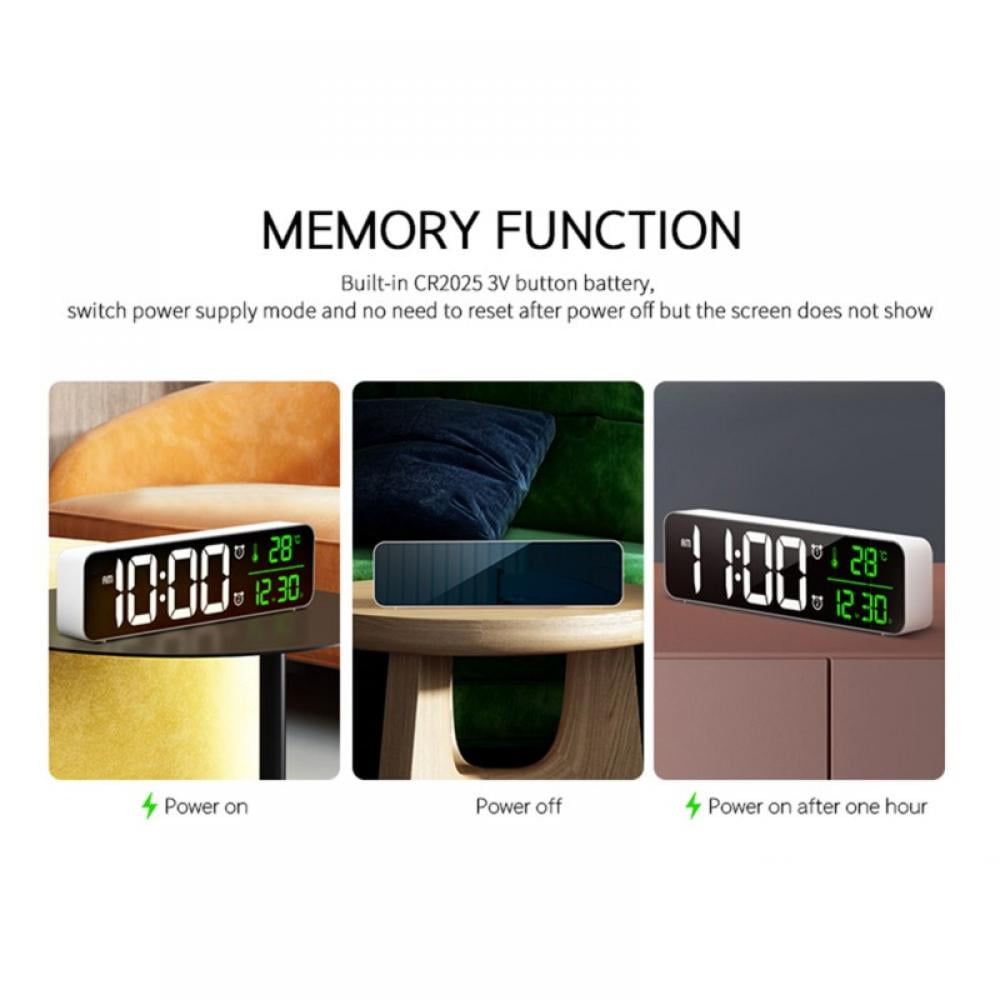 Leonard Smart Clock/ Desk Clock/ Kids Alarm Clocks for Boys Atomic Clock Led Clock Alarm Clock Radio Sunrise Alarm Clock Digital Clock Large Display Digital Alarm Clock with Charging Port