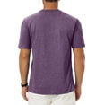 thumbnail image 5 of Satingcolo T Shirts for Man Short Sleeve Crew Neck T Shirts for Men Plain Tshirts Quick Dry Tee Casual Athletic Muscle Tshirt,Dark Purple L, 5 of 5