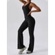 thumbnail image 3 of Lucakuins Mono de entrenamiento para mujer, sin mangas, cuello en U, sin espalda, hueco, sólido, delgado, mono de yoga Lucakuins  moda, 3 of 6